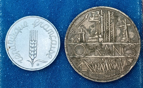 Lotto monete francia - lotto, 2