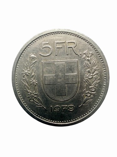 Moneta svizzera franchi - svizzera, 1979